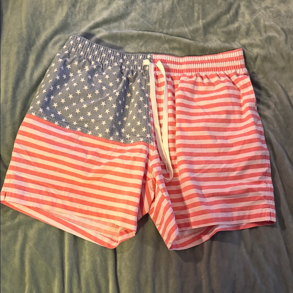 Chubbies Red and Blue Star Stripe Shorts